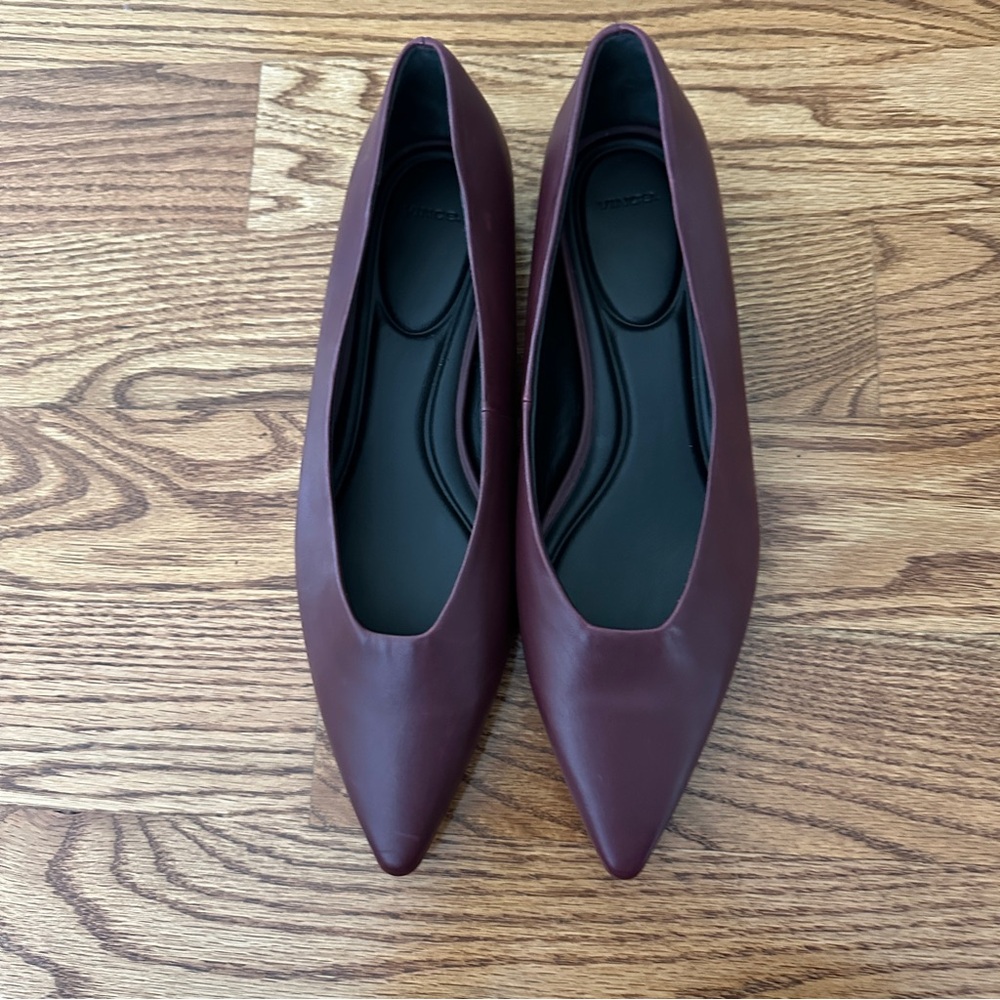 Vince Burgundy Flats